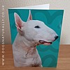 English Bull Terrier Jazzy Greeting Card